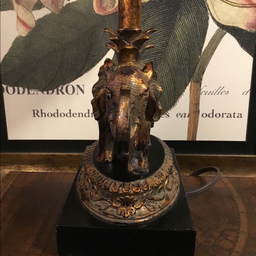 VTG Gold Elephant Lamp - Picture 4 of 8